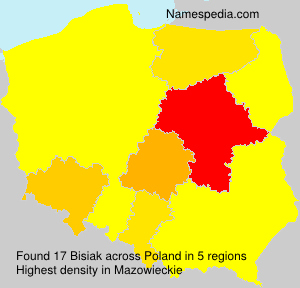 Surname Bisiak in Poland Surname Bisiak in Poland