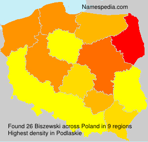 Surname Biszewski in Poland Surname Biszewski in Poland