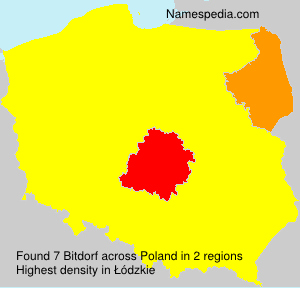 Surname Bitdorf in Poland Surname Bitdorf in Poland