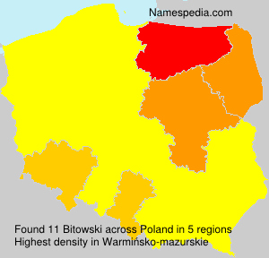 Surname Bitowski in Poland Surname Bitowski in Poland
