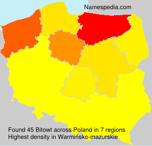 Surname Bitowt in Poland Surname Bitowt in Poland
