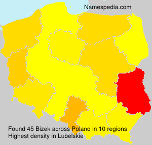 Surname Bizek in Poland Surname Bizek in Poland