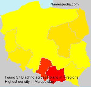 Surname Blachno in Poland Surname Blachno in Poland