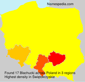 Surname Blachucki in Poland