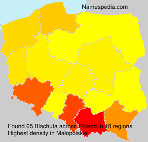 Surname Blachuta in Poland Surname Blachuta in Poland