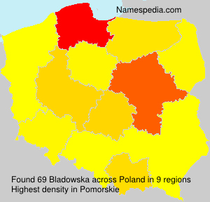 Surname Bladowska in Poland Surname Bladowska in Poland