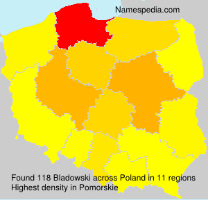 Surname Bladowski in Poland Surname Bladowski in Poland