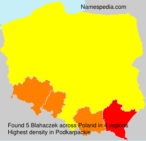 Surname Blahaczek in Poland Surname Blahaczek in Poland