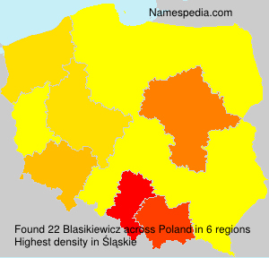 Surname Blasikiewicz in Poland Surname Blasikiewicz in Poland