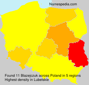 Surname Blazejczuk in Poland Surname Blazejczuk in Poland