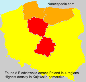 Surname Bledziewska in Poland Surname Bledziewska in Poland