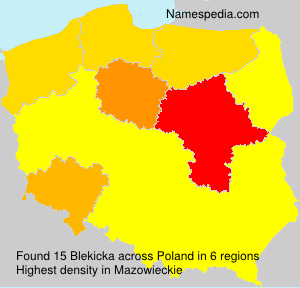 Surname Blekicka in Poland Surname Blekicka in Poland