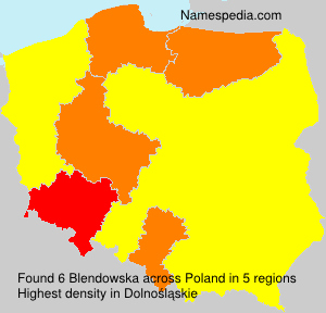 Surname Blendowska in Poland Surname Blendowska in Poland