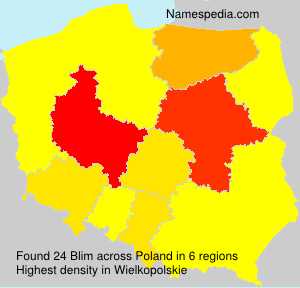 Surname Blim in Poland Surname Blim in Poland