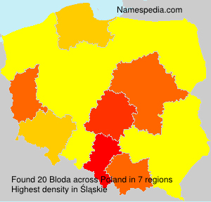 Surname Bloda in Poland Surname Bloda in Poland