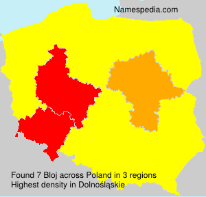 Surname Bloj in Poland Surname Bloj in Poland