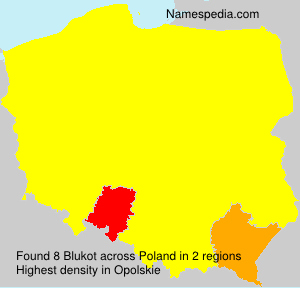 Surname Blukot in Poland Surname Blukot in Poland