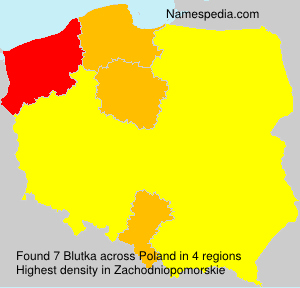 Surname Blutka in Poland Surname Blutka in Poland