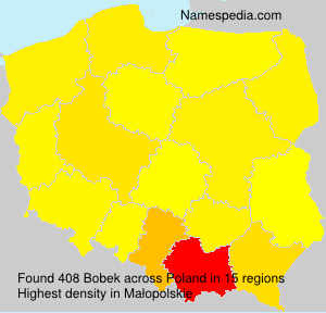 Surname Bobek in Poland Surname Bobek in Poland