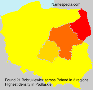 Surname Bobrukiewicz in Poland Surname Bobrukiewicz in Poland