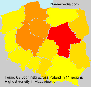 Surname Bochinski in Poland Surname Bochinski in Poland