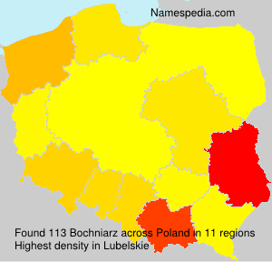 Surname Bochniarz in Poland Surname Bochniarz in Poland