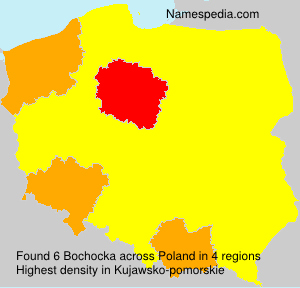 Surname Bochocka in Poland Surname Bochocka in Poland