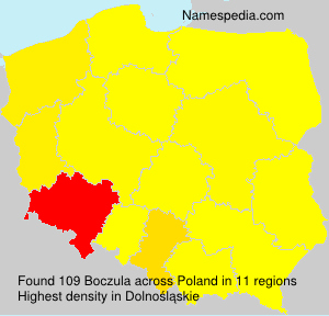 Surname Boczula in Poland Surname Boczula in Poland
