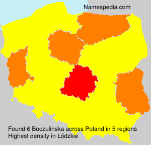 Surname Boczulinska in Poland Surname Boczulinska in Poland