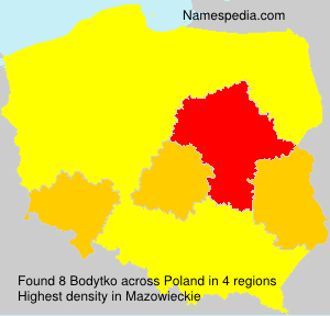 Surname Bodytko in Poland Surname Bodytko in Poland