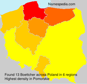 Surname Boettcher in Poland Surname Boettcher in Poland