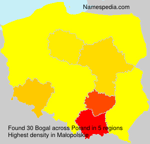 Surname Bogal in Poland Surname Bogal in Poland