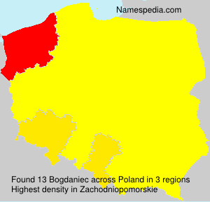 Surname Bogdaniec in Poland Surname Bogdaniec in Poland