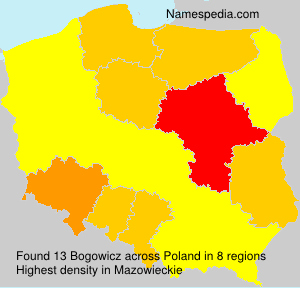 Surname Bogowicz in Poland Surname Bogowicz in Poland