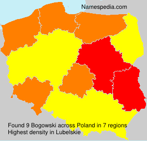 Surname Bogowski in Poland Surname Bogowski in Poland