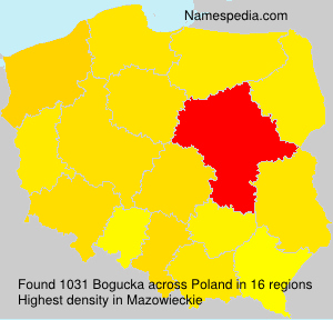 Surname Bogucka in Poland Surname Bogucka in Poland