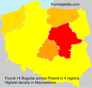 Surname Bogulas in Poland Surname Bogulas in Poland