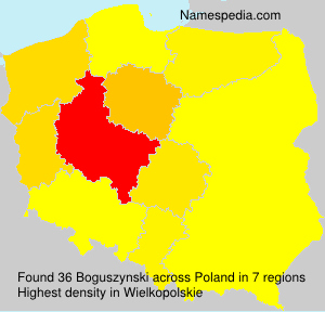 Surname Boguszynski in Poland Surname Boguszynski in Poland