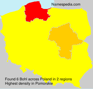 Surname Bohl in Poland Surname Bohl in Poland