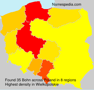 Surname Bohn in Poland Surname Bohn in Poland