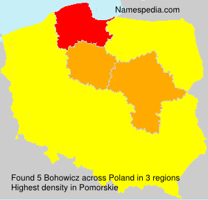 Surname Bohowicz in Poland Surname Bohowicz in Poland
