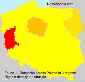 Surname Bohuszko in Poland Surname Bohuszko in Poland