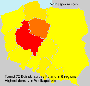 Surname Boinski in Poland Surname Boinski in Poland