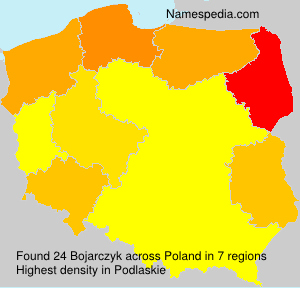Surname Bojarczyk in Poland Surname Bojarczyk in Poland