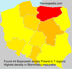 Surname Bojarowski in Poland Surname Bojarowski in Poland