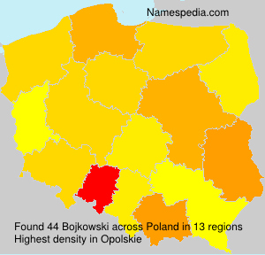 Surname Bojkowski in Poland Surname Bojkowski in Poland