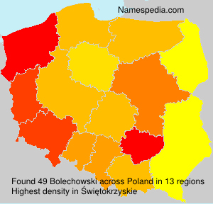 Surname Bolechowski in Poland Surname Bolechowski in Poland