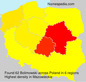 Surname Bolimowski in Poland Surname Bolimowski in Poland
