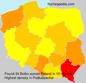 Surname Bolko in Poland Surname Bolko in Poland