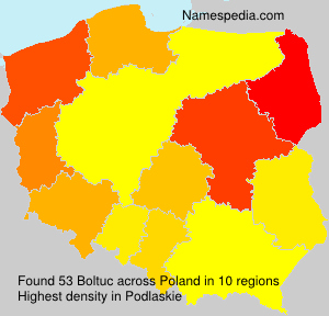 Surname Boltuc in Poland Surname Boltuc in Poland